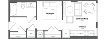 a floor plan of a small apartment