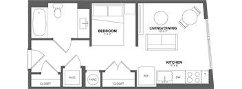 a floor plan of a small apartment
