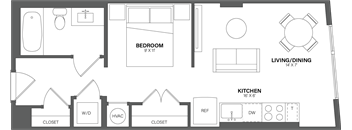 a floor plan of a small apartment