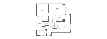 Sora at Spring Quarter - 2 Bed, 2 Bathroom apartment, 1133 sq. ft. floor plan
