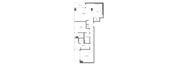 Sora at Spring Quarter - 2 Bed, 2 Bathroom penthouse apartment, 1483 sq. ft. floor plan