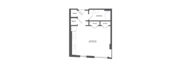 Sora at Spring Quarter - studio apartment, 519 sq. ft. floor plan