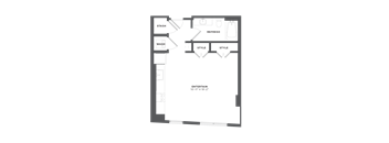 Sora at Spring Quarter - studio apartment, 542 sq. ft. floor plan