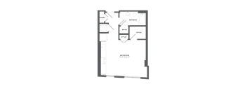 Sora at Spring Quarter - studio apartment, 524 sq. ft. floor plan