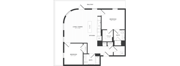 a floor plan of a house with an open floor plan