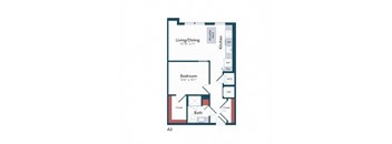 floor plan  studio apartment