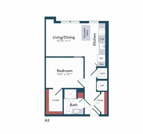 floor plan  studio apartment
