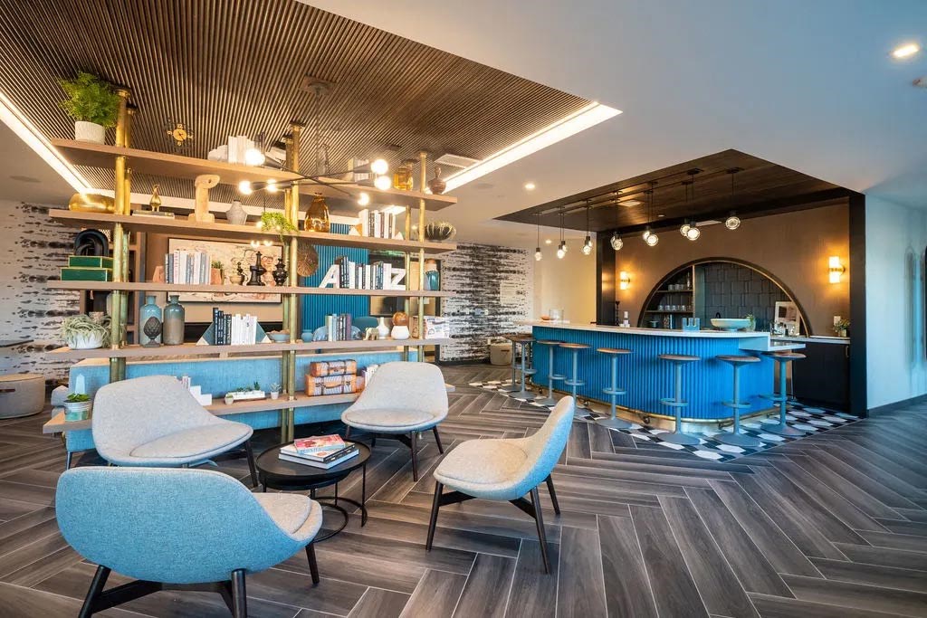 a restaurant or other place to eat at aime restaurant  bar