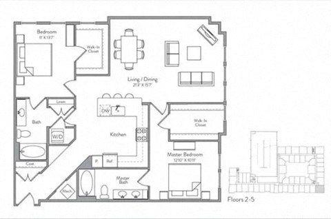 22nd floor bedroom floor plan  apartments the nexus