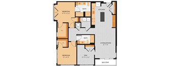 BD3 - Two Bedroom w/ Den