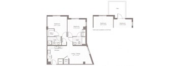 a blueprint of a floor plan of a house