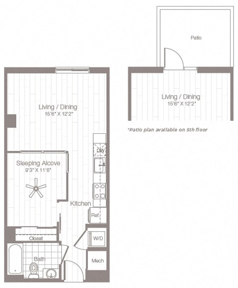 the floor plans of two bedroom apartments
