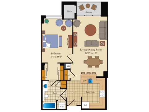 the loft floor plan  the residence at harbor ridge