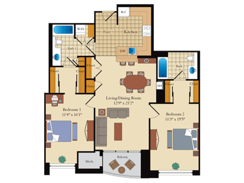 the floor plan 525 sq ft