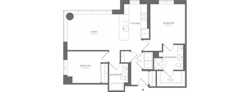 a blueprint of a floor plan of a house