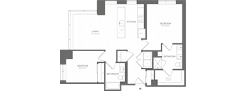 a blueprint of a floor plan of a house