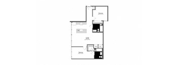a floor plan of a house with a black and white
