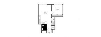a floor plan of a house with a black and white