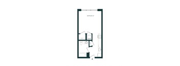 a floor plan of a hypothetical floor plan for an apartment
