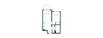 a floor plan of a house with an open floor plan