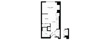the floor plan of the apartments