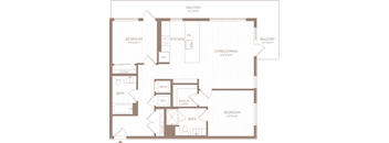 a floor plan of a house with an open floor plan