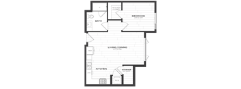 floor plan of the first floor of a house
