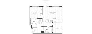 a floor plan of a bedroom apartment with a closet and a bathroom