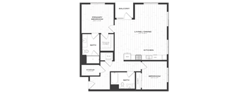 a blueprint of a floor plan of a house