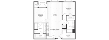 a blueprint of a floor plan of a house