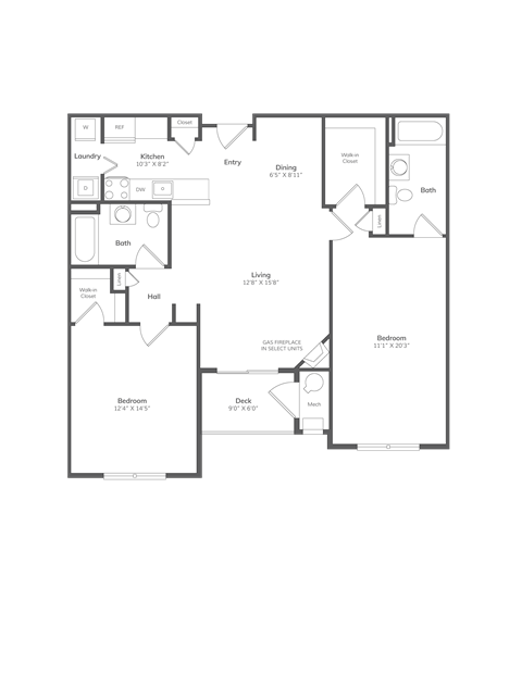 the floor plan of the apartments
