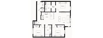 3 Bed/2 Bath-A2