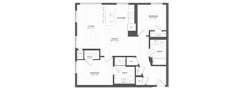 a blueprint of a floor plan of a house