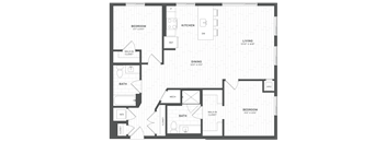 a blueprint of a floor plan of a house