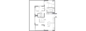A floor plan of a house with labeled rooms such as Bedroom, Bathroom, Living Room, Kitchen, and Dining.