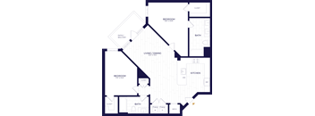 A floor plan of a house with labeled rooms and dimensions.