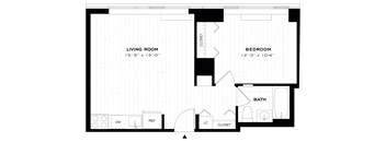 1 Bed/1 Bath-A01