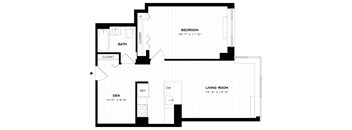 1 Bed/1 Bath Den-A08.6
