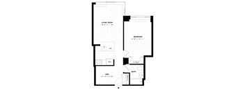 1 Bed/1 Bath Den-A08
