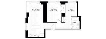 1 Bed/1 Bath Den-A09