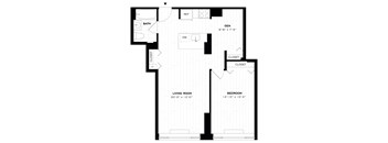 1 Bed/1 Bath Den-A12