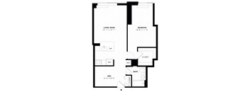 1 Bed/1 Bath Den-A15