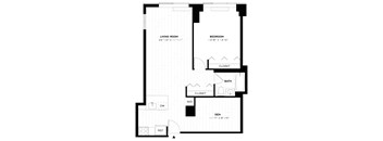 1 Bed/1 Bath Den-A18