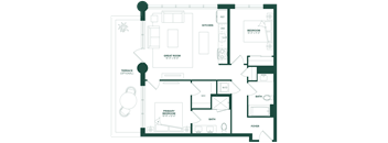 2 Bed/2 Bath-2A