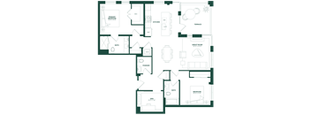 2 Bed/2.5 Bath Den-2K