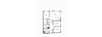 A black and white floor plan of a living space.