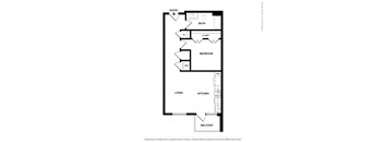 A black and white drawing of a house floor plan.