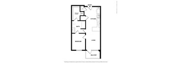 A black and white image of a floor plan for a home.