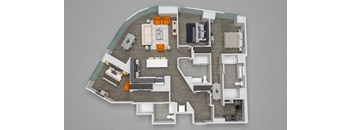 Three Bedroom 04 Floor Plan 1,650 sq.ft. at 1001 South State, Chicago, IL