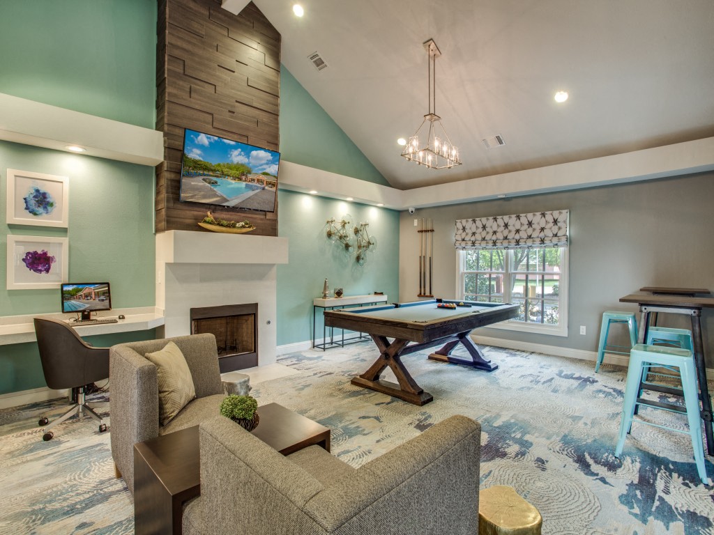 Resident Lounge with pool table